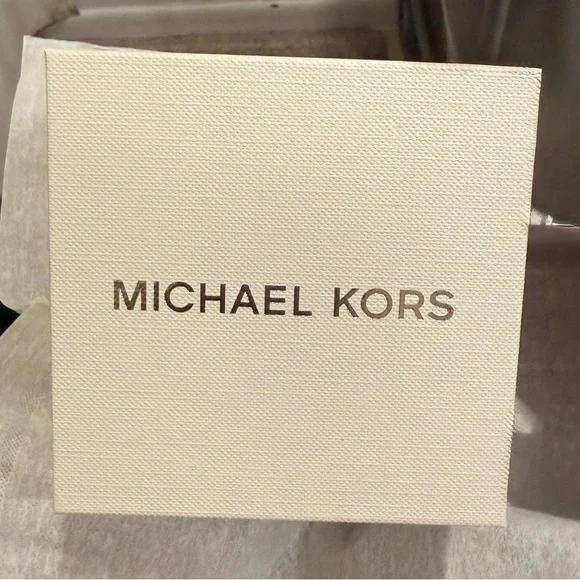 Michael Kors Rose Gold Plated Rectangular Watch - Picture 7 of 7